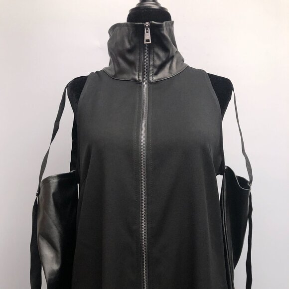 BNWT Unique Black Asymmetric Dress Designer La Haine Inside Us in Small - Picture 6 of 15